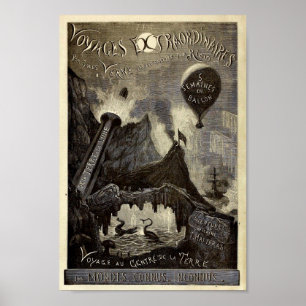 Affiches Jules Verne's Voyages Extraordinaires (1861)