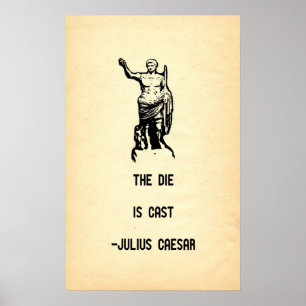 Affiches Julius César Citation La Mort Est Cast