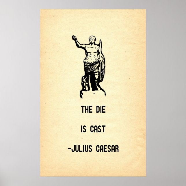 Affiches Julius César Citation La Mort Est Cast (Devant)