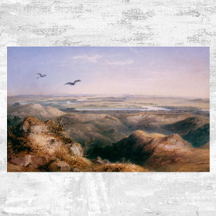 Affiches Junction of the Yellowstone and Missouri by Bodmer