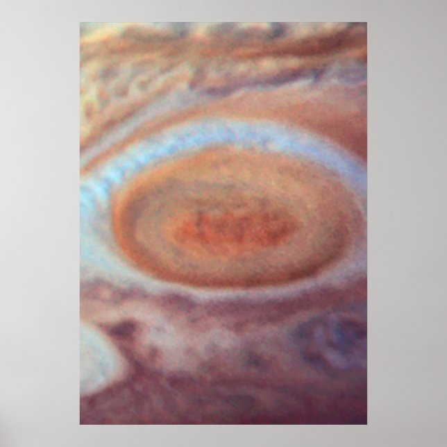Affiches Jupiter's Great Red Spot (1995, WFPC2 (Devant)