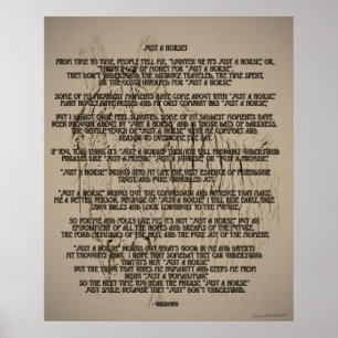 Affiches Just A Horse
