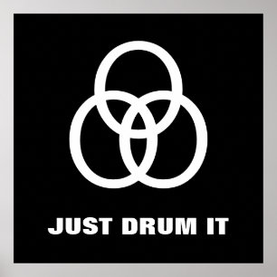 Affiches ~Just Drum It~ POSTER, TRINITY, CUSTOMISEZ-LE !