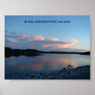 Affiches Juste Après Les Réflexions Du Soleil Sur Le Lac, B