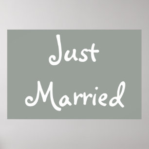 Affiches Juste marié