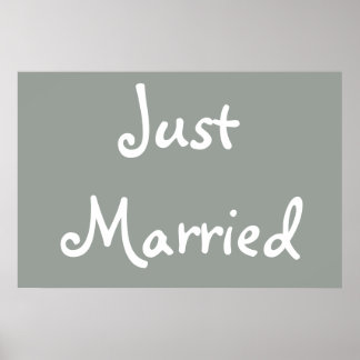 Affiches Juste marié