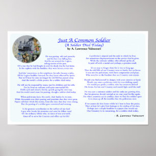Affiches Juste un soldat commun 16" x 11"