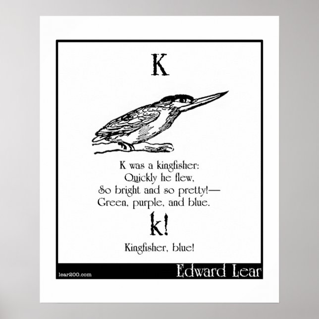 Affiches K était un martin pêcheur (Devant)