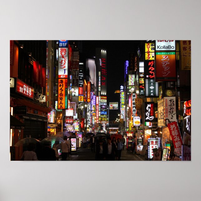 Affiches Kabukichō, Tokyo Neons par nuit (Devant)