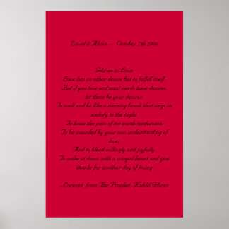 Affiches Kahlil Gibran amoureux