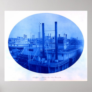 Affiches Kahlke Bros. Bateau, Rock Island, IL, 1891