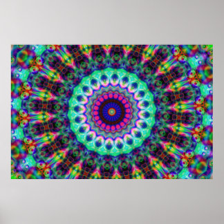 Affiches Kaleidoscope psychédélique Konst