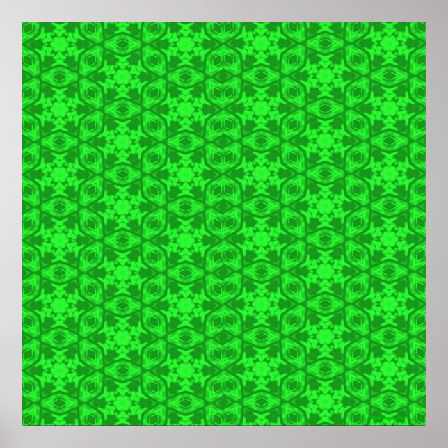 Affiches Kaleidoscope vert (Devant)