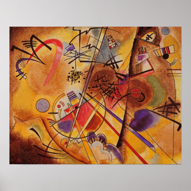 Affiches Kandinsky Cercles Abstraits Canvas Peinture Artwor (Devant)