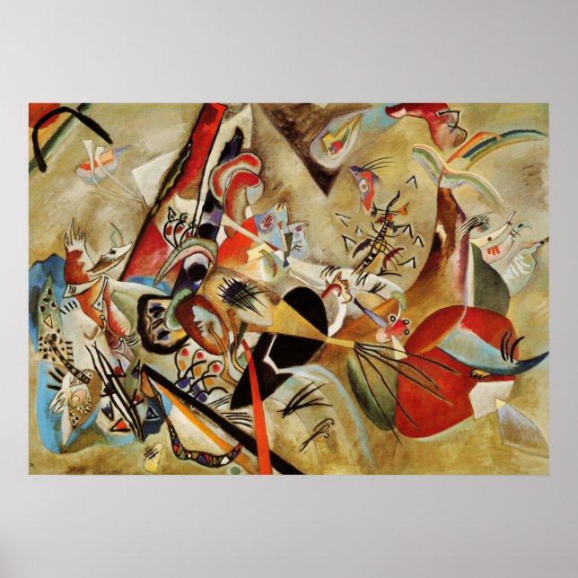 Affiches Kandinsky Composition Peinture Abstraite (Devant)