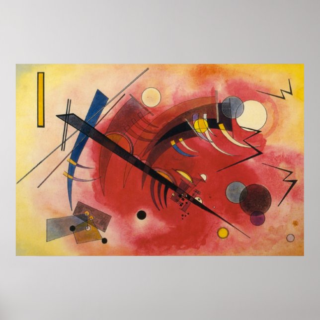Affiches Kandinsky Intérieur Simmering peinture Abstraite (Devant)