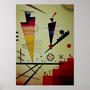 Affiches Kandinsky Merry Structure Peinture Abstraite
