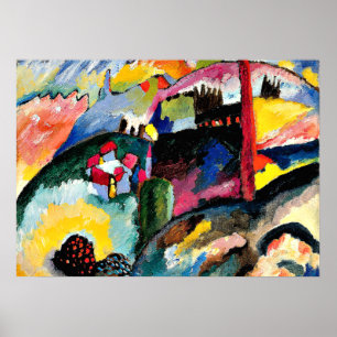 Affiches Kandinsky - Paysage avec cheminée d'usine