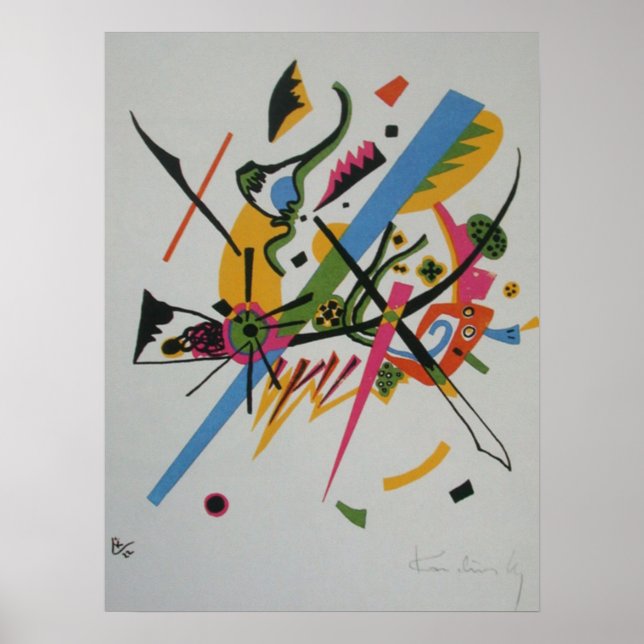 Affiches Kandinsky Petits Mondes I Peinture Abstraite (Devant)