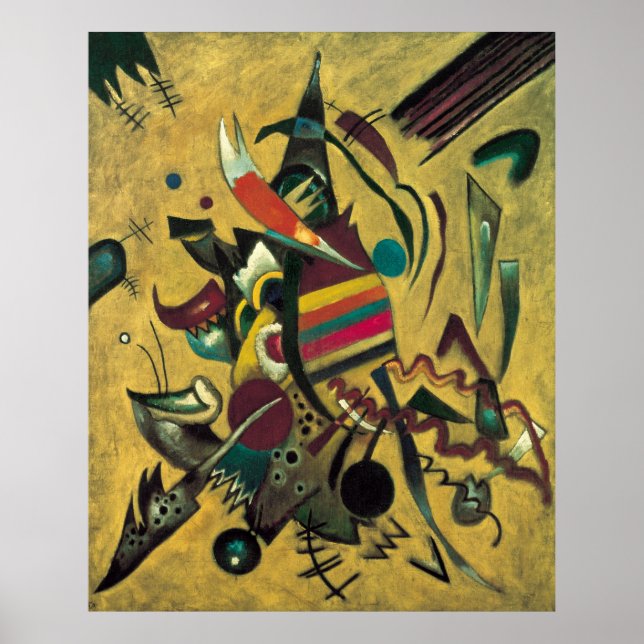 Affiches Kandinsky Points Peinture en toile Abstraite (Devant)