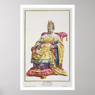 Affiches Kang Tsi (1662-1722) Empereur de Manchu de Chine