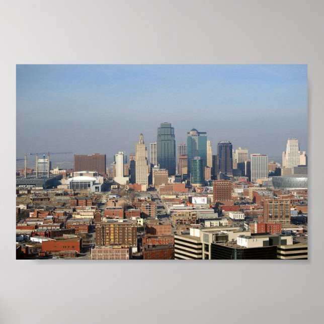 Affiches Kansas City Skyline (Devant)