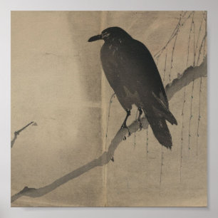 Affiches Karasu japonais de Ni de Yanagi d'art