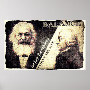 Affiches Karl Marx et Adam Smith, le zen de ... (ancienne d