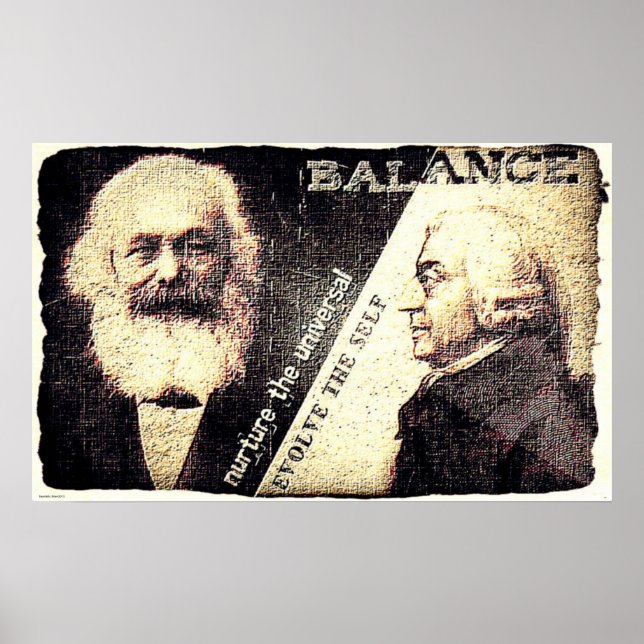 Affiches Karl Marx et Adam Smith, le zen de ... (ancienne d (Devant)