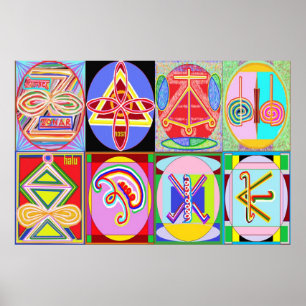 Affiches KARUNA REIKI = Tous les 8 symboles