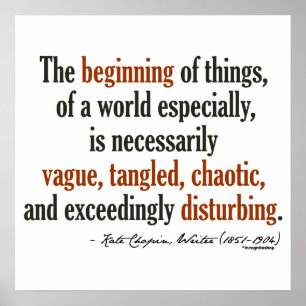 Affiches Kate Chopin Quote