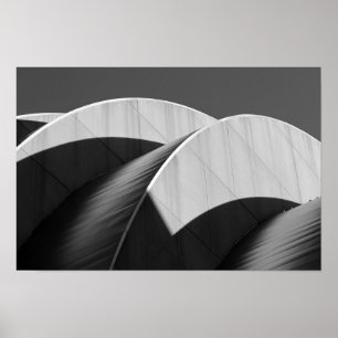 Affiches Kauffman Center Courbes et Ombres Noir et Blanc