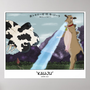 Affiches Kauju ! (Cow-Ju) — Moothra vs Cowzilla