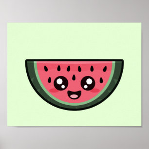 Affiches Kawaii Watermelon