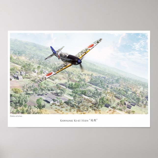 Affiches Kawasaki Ki-61 (Devant)