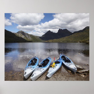 Affiches Kayaks, Cradle Mountain et Dove Lake, Cradle
