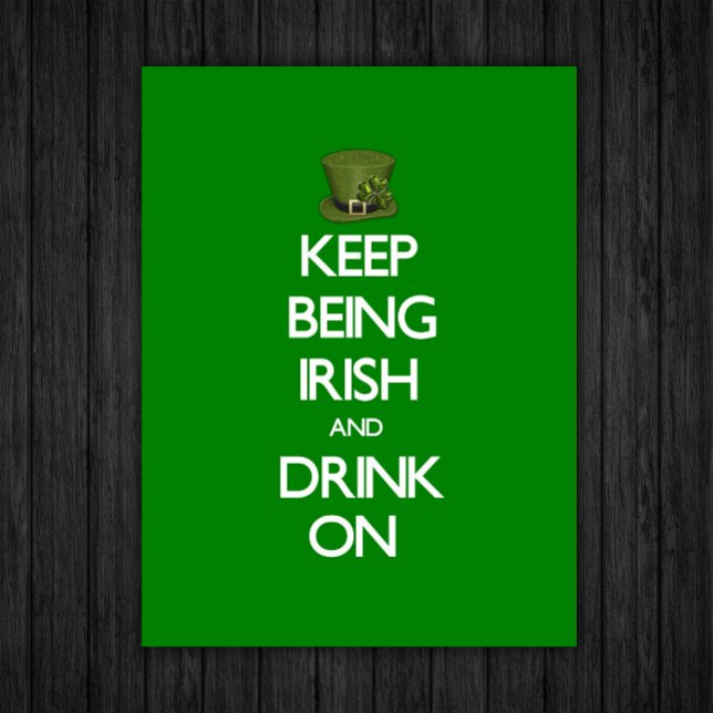 Affiches Keep Being Irish (Créateur téléchargé)