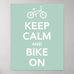 Affiches Keep calm and bike on
