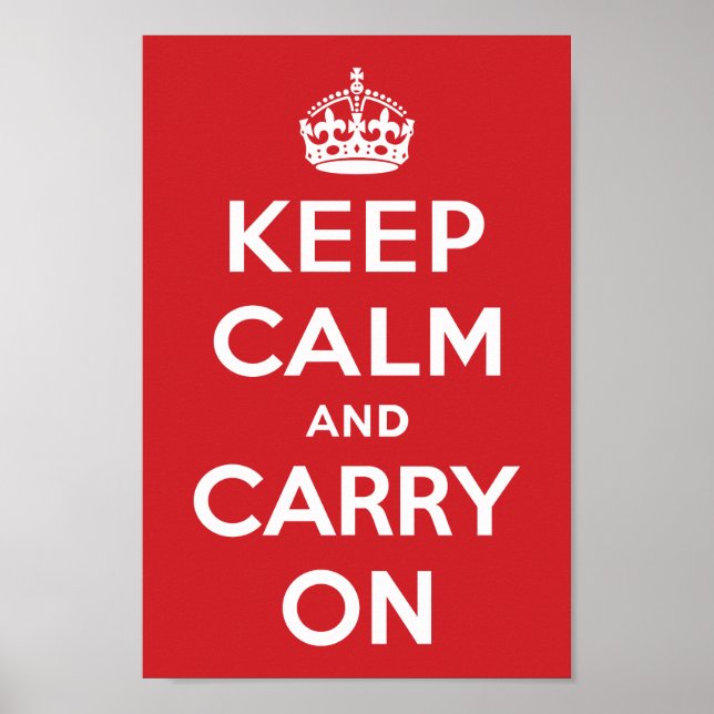 Affiches Keep Calm and Carry (Devant)