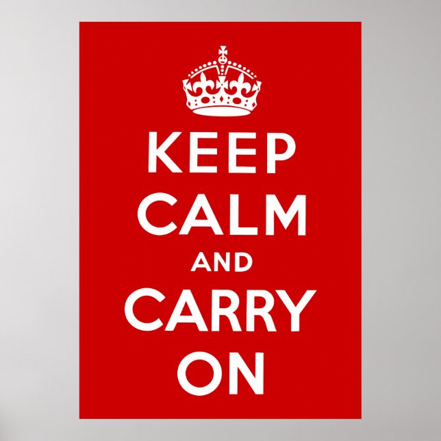 Affiches Keep Calm and Carry (Devant)