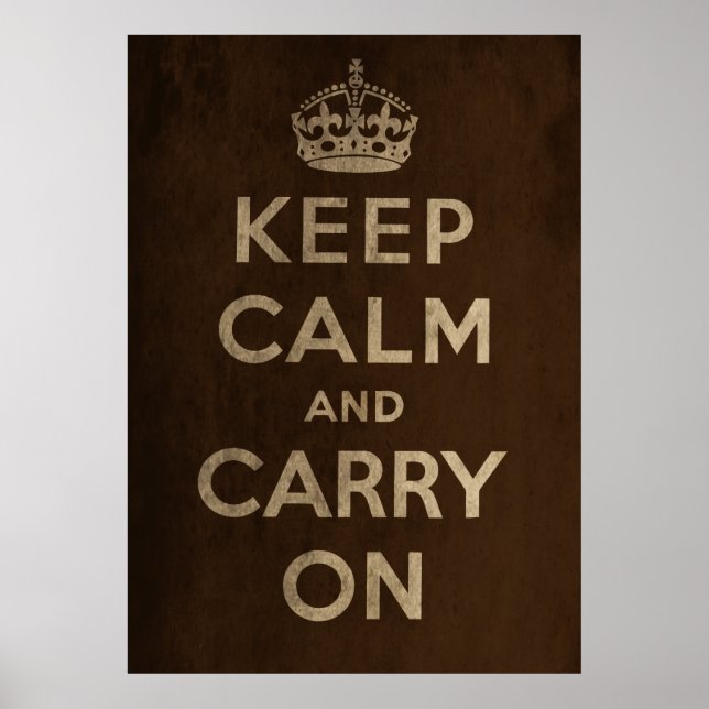 Affiches Keep Calm and Carry (Devant)