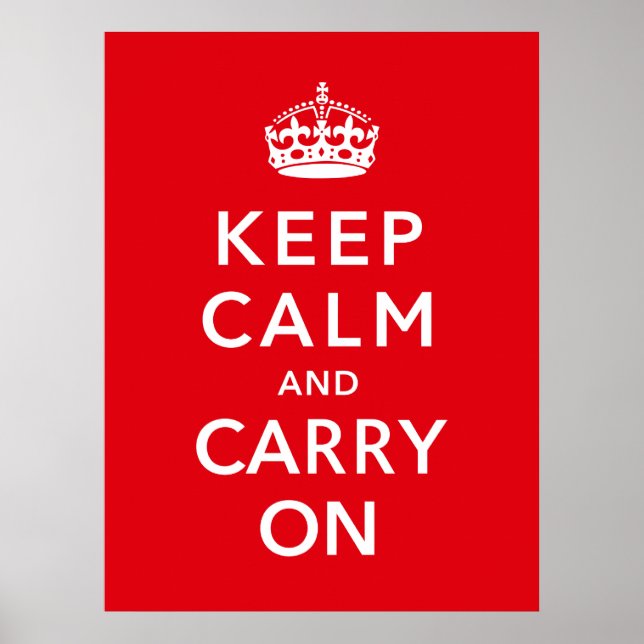 Affiches Keep Calm and Carry (Devant)