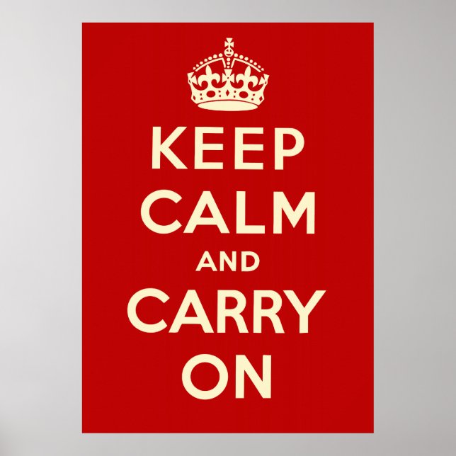Affiches Keep Calm and Carry (Devant)