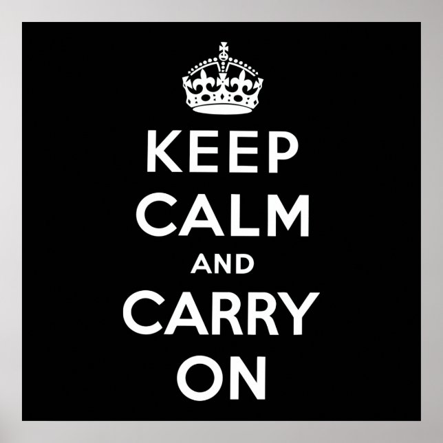 Affiches Keep Calm and Carry (Devant)