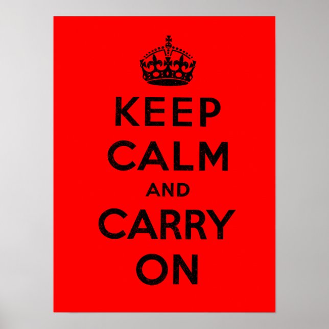 Affiches Keep Calm and Carry On (Devant)