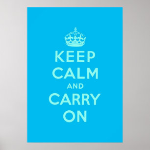 Affiches keep calm and carry on