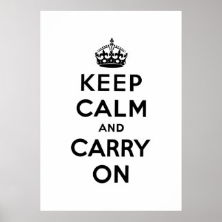 Affiches keep calm and carry on original