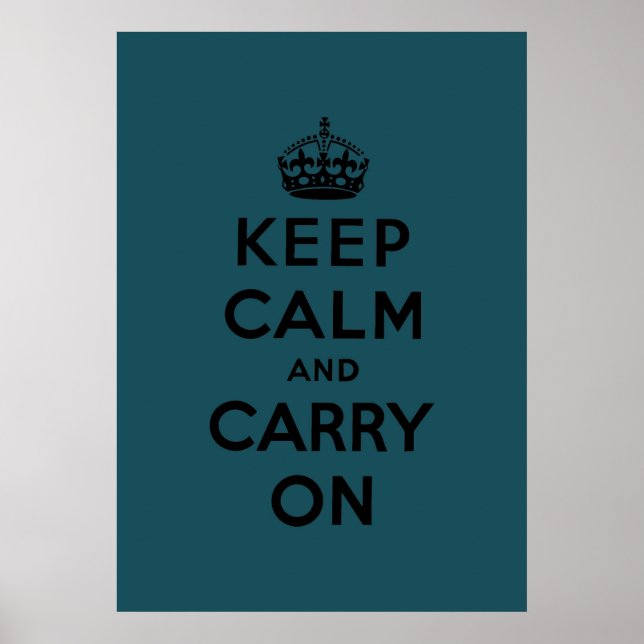Affiches keep calm and carry on original (Devant)