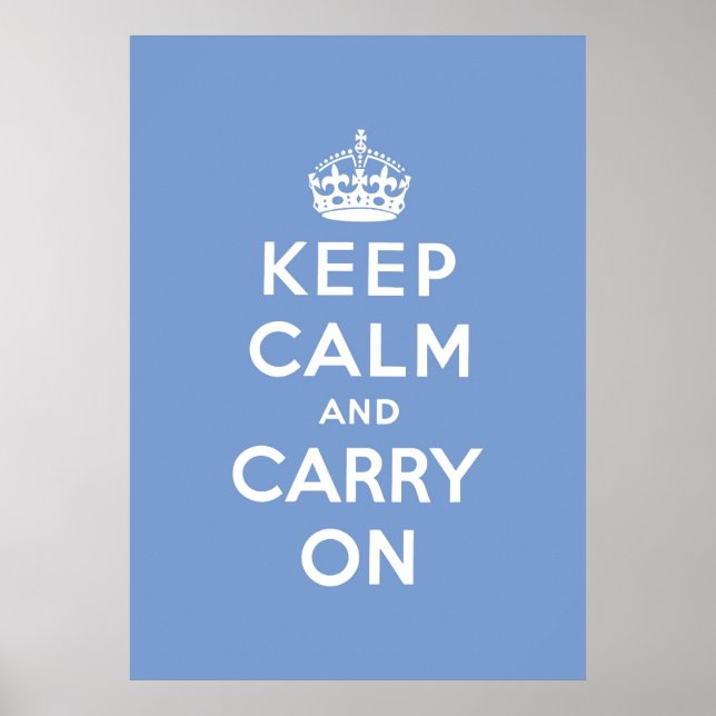 Affiches keep calm and carry on original (Devant)