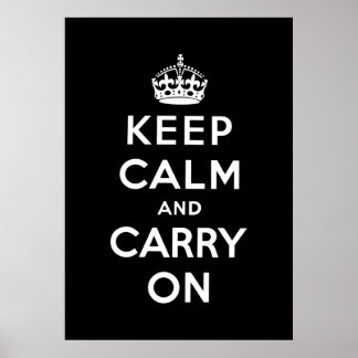 Affiches keep calm and carry on original